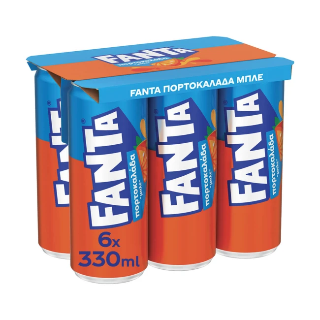 Fanta Αναψυκτικό Πορτοκαλάδα Χωρίς Ανθρακικό 6x330ml