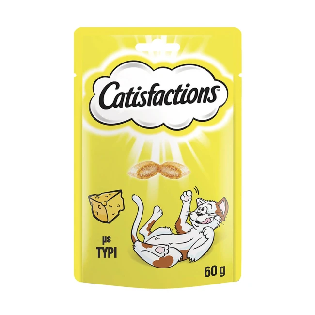 Catisfactions Σνακ Γάτας με Τυρί 60gr
