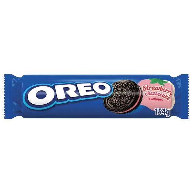 Oreo Γεμιστά Μπισκότα Με Φράουλα Cheesecake 154gr