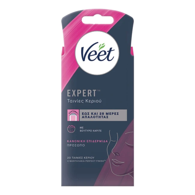Veet Κρύο Κερί Προσώπου - Ταινίες Αποτρίχωσης 20τμχ