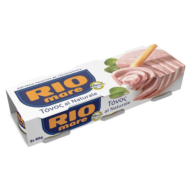 Rio Mare Τόνος Al Naturale 3x80gr Τόνος - Τονοσαλάτα Rio Mare Τόνος Al Naturale 3x80gr Τόνος - Τονοσαλάτα
