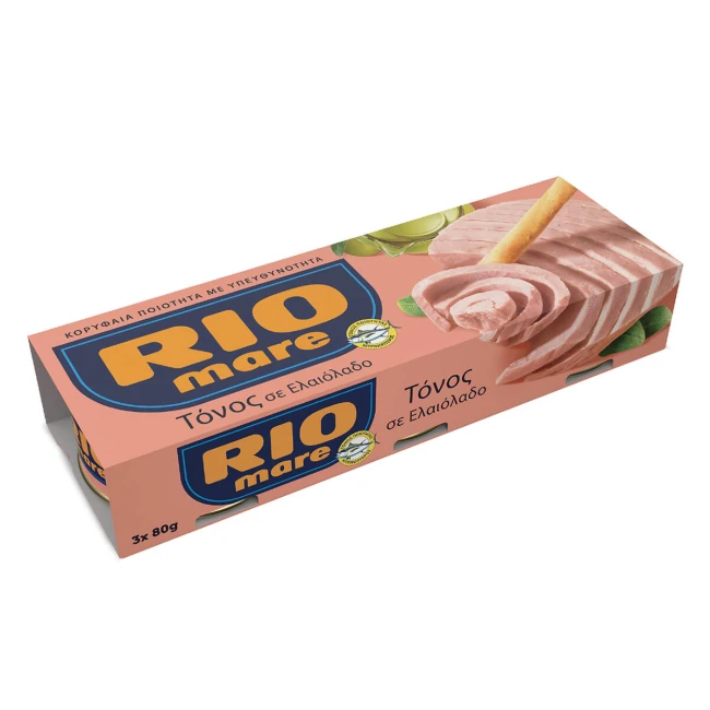 Rio Mare Τόνος Σε Ελαιόλαδο 3x80gr Τόνος - Τονοσαλάτα