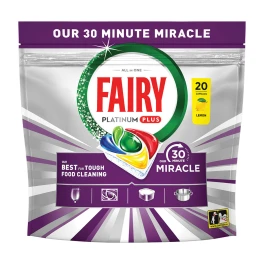 Fairy Platinum Plus Miracle Κάψουλες Πλυντηρίου Πιάτων 20τμχ