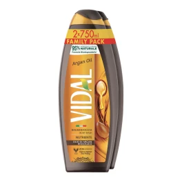 Vidal Αφρόλουτρο Argan Oil 750ml x2τμχ