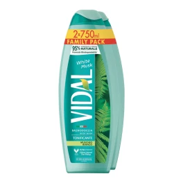 Vidal Αφρόλουτρο White Musk 750ml x2τμχ