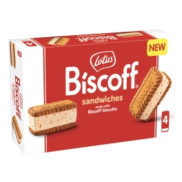 Lotus Biscoff Παγωτό Sandwich 4x80ml