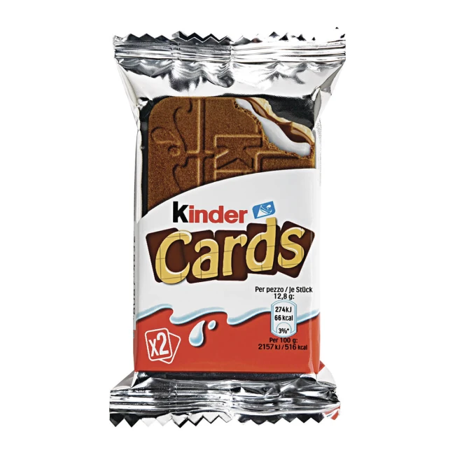 Kinder Cards Μπισκότα 25,6gr Kinder Cards Μπισκότα 25,6gr