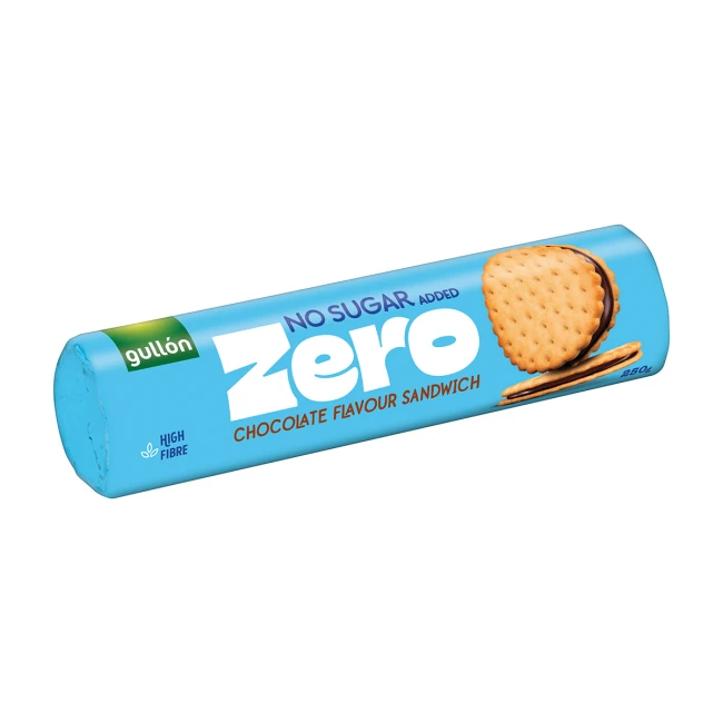 Gullon Sandwich Μπισκότα με Γέμιση Σοκολάτα Χωρίς Ζάχαρη 250gr Gullon Sandwich Μπισκότα με Γέμιση Σοκολάτα Χωρίς Ζάχαρη 250gr