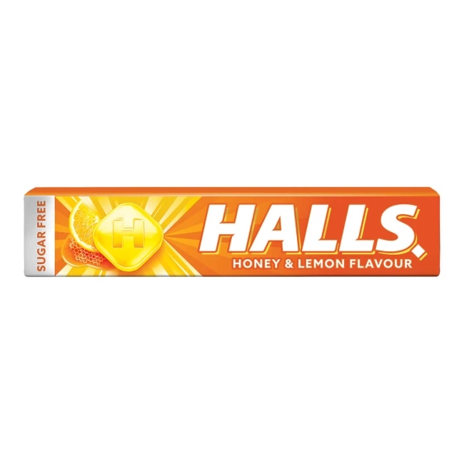 Halls Καραμέλες Μέλι Λεμόνι Χωρίς Ζάχαρη 32gr