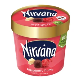 Nirvana Παγωτό με Τρούφα Rasberry Κύπελλο 150ml