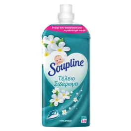 Soupline Τέλειο Σιδέρωμα Άυρα Δροσιάς Συμπυκνωμένο Υγρό Μαλακτικό Ρούχων 1260ml 60 μεζ