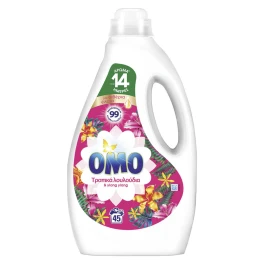 Omo Υγρό Πλυντηρίου Ρούχων Τροπικά Λουλούδια 45μεζ