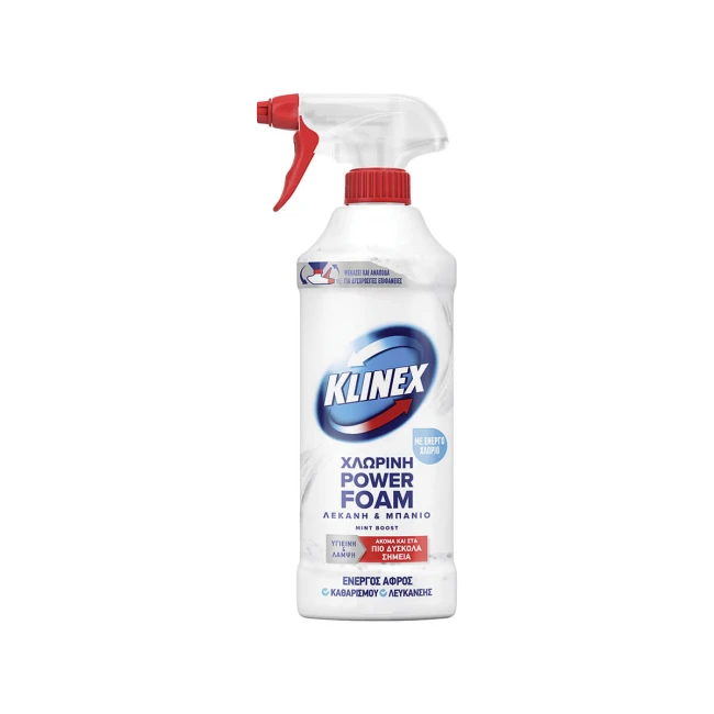 Klinex Καθαριστικό Spray Για Το Μπάνιο Χλώριο 435ml