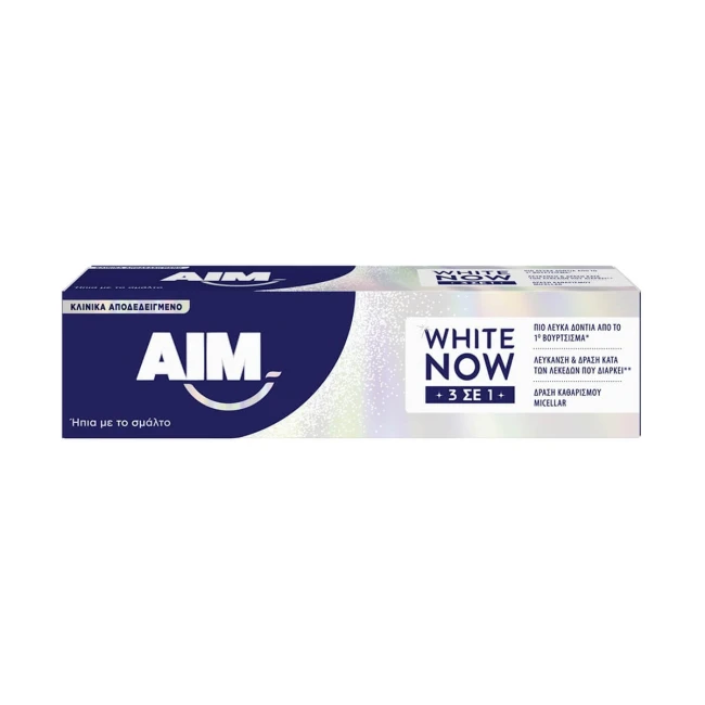 AIM Οδοντόκρεμα White Now 3in1 75ml